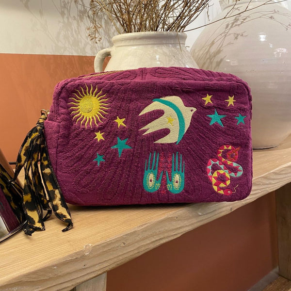 Sunburst Serenity <br/> Beach Pouch <br/> Purple